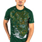 Men's Cotton Green Rhinestone T-shirt