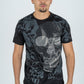 Men's Cotton Black Rhinestone T-shirt
