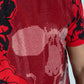 Men's Cotton Red Rhinestone T-shirt