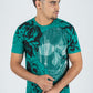 Men's Cotton Teal Rhinestone T-shirt