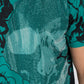 Men's Cotton Teal Rhinestone T-shirt