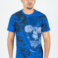 Men's Cotton Royal Blue Rhinestone T-shirt