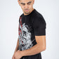 Men's Cotton Black Rhinestone T-shirt