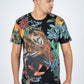 Men's Cotton Black Rhinestone T-shirt