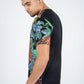 Men's Cotton Black Rhinestone T-shirt