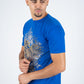 Men's Cotton Royal Blue Rhinestone T-shirt