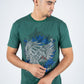 Men's Cotton Green Rhinestone T-shirt