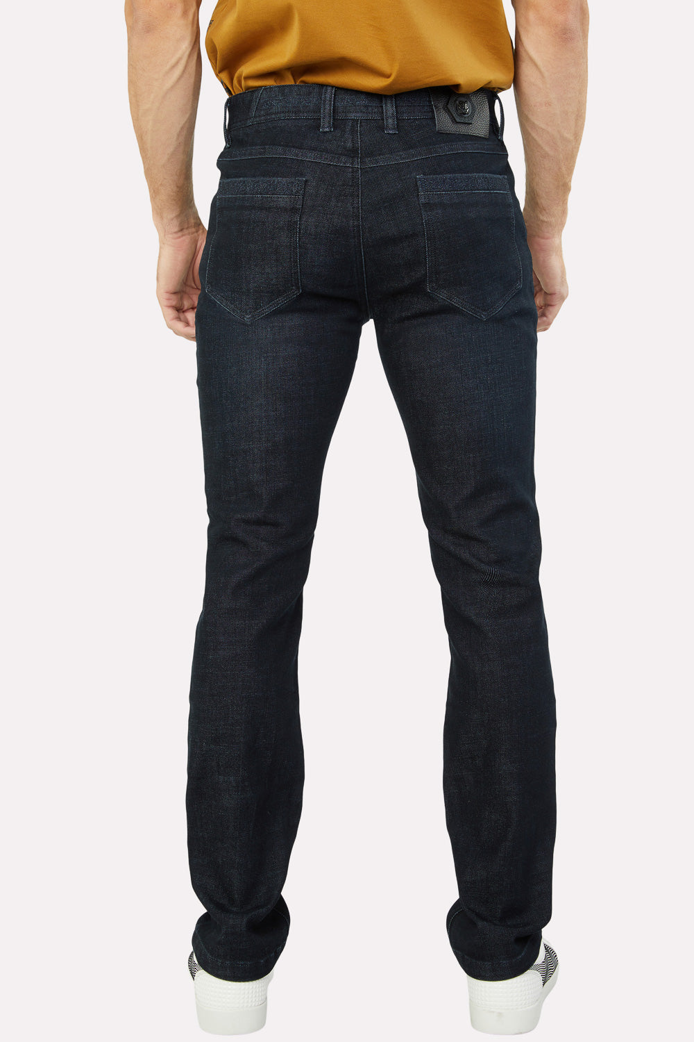 dark night slim stretch jean men cruz platini back
