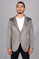 Embroidered Faux-Suede Blazer