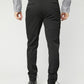 black slim dress pant men heath platini detail