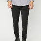 black slim dress pant men side platini