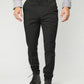 black slim dress pant men heath platini front