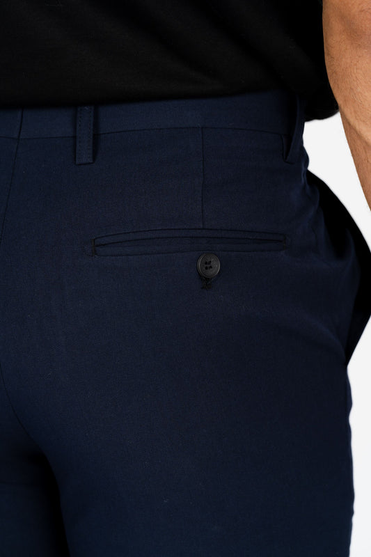 navy heath slim dress pant men platini detail