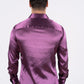 mauve satin long sleeve dress shirt platini