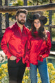 Men's Satin Dress Shirt - Red