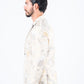 beige double button floral print blazer men platini side detail