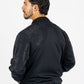 black ii rhinestone bomber jacket platini back