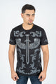 Rhinestone Sword Wings Tee