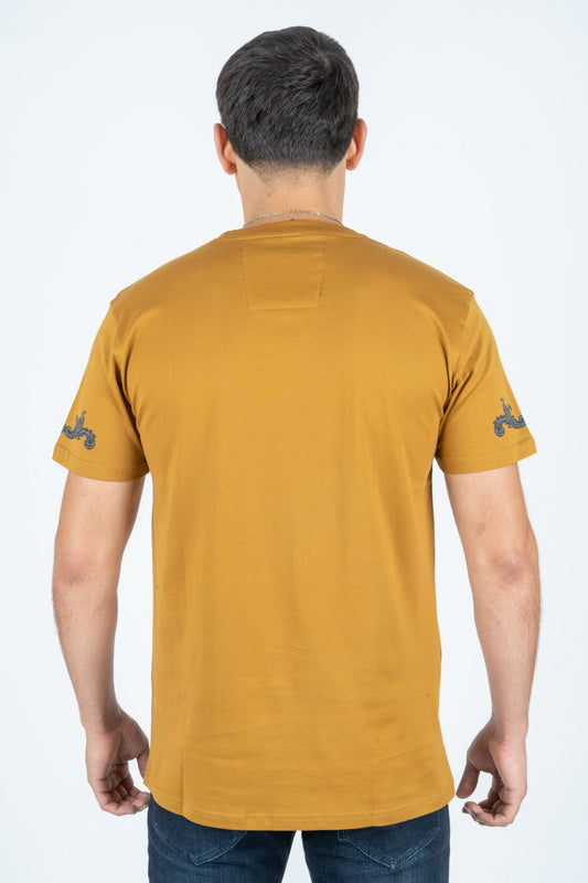 mustard rhinestone sword wings tee men platini side
