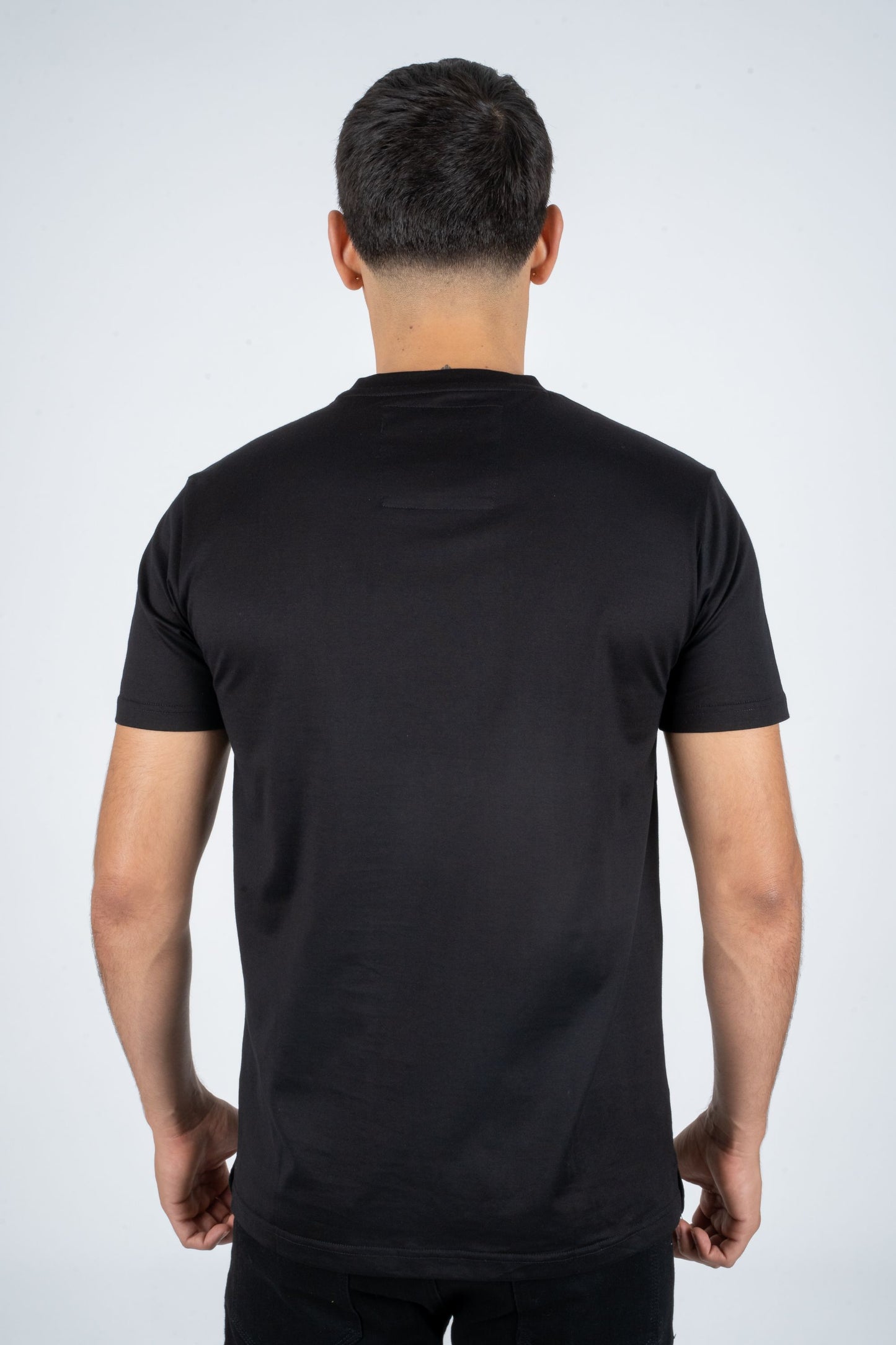 black rhinestone tiger tee back platini
