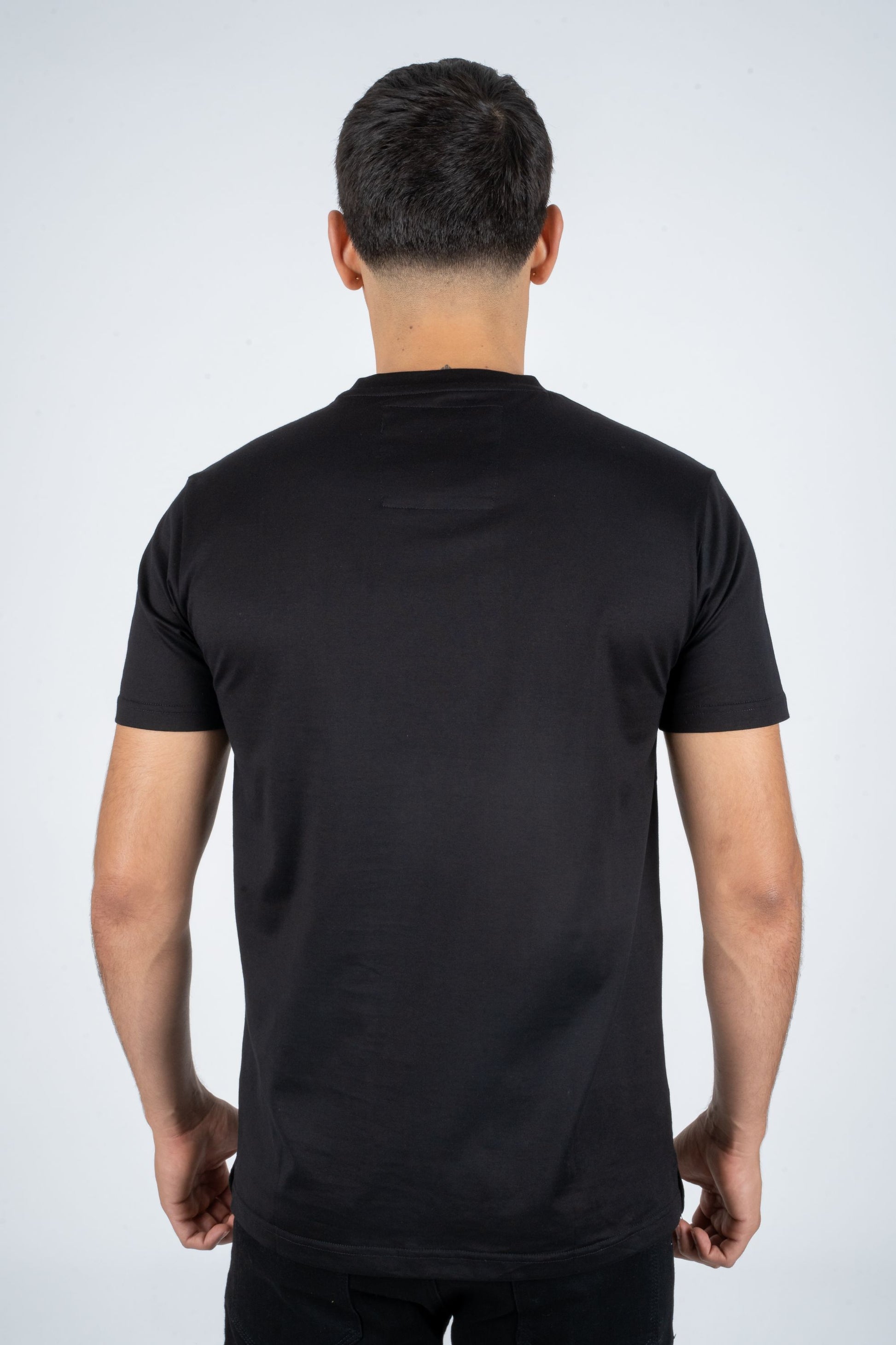 black rhinestone tiger tee back platini