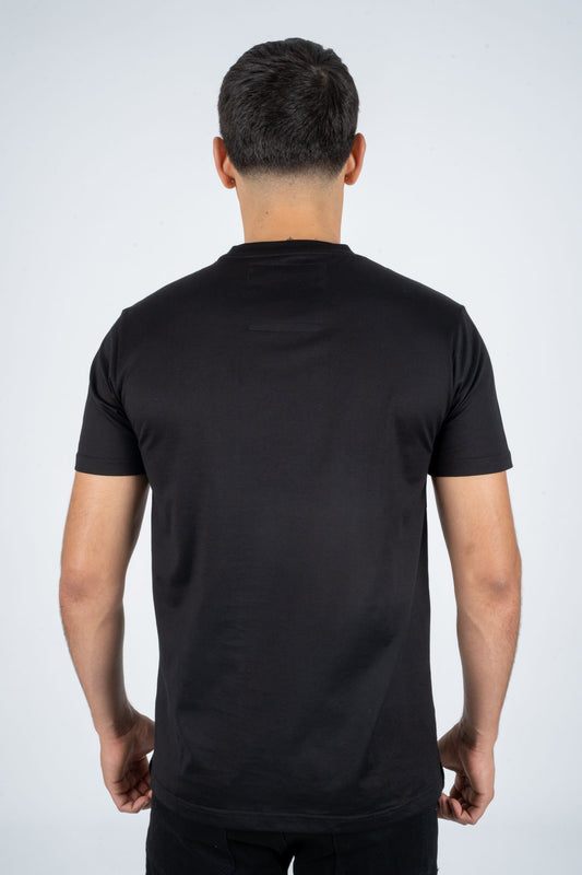 black rhinestone tiger tee back platini