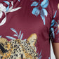 wine rhinestone tropical floral tee zoom platini