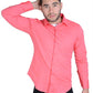 Men's Classic Fit Stretch Dress Shirt In Coral