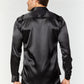 black sinclair satin shirt men platini back