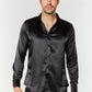 black sinclair satin shirt men platini front